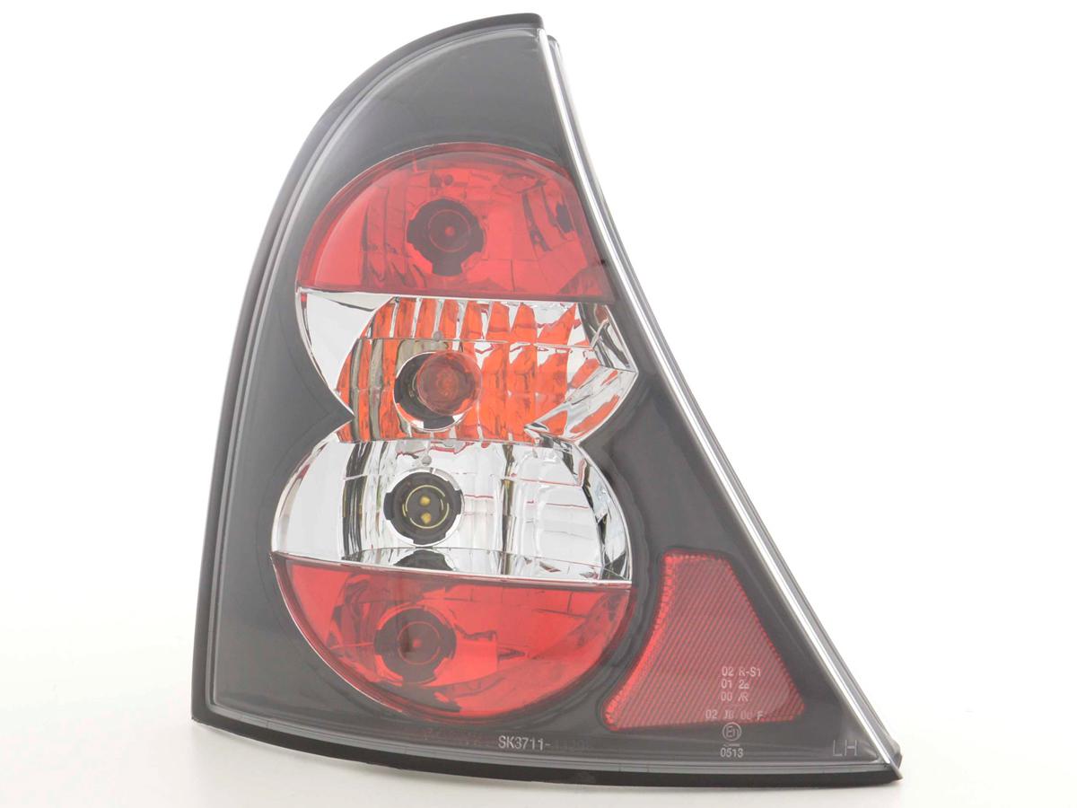 Rückleuchten Set Renault Clio Typ B 01-04 schwarz Rückleuchten Set Renault Clio Typ B 01-04 schwarz